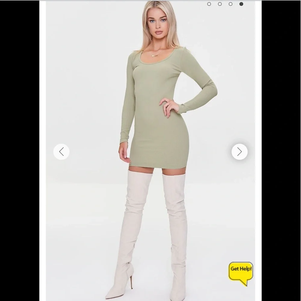 Forever 21 Ribbed Mini Bodycon Dress NWT - Picture 4 of 6